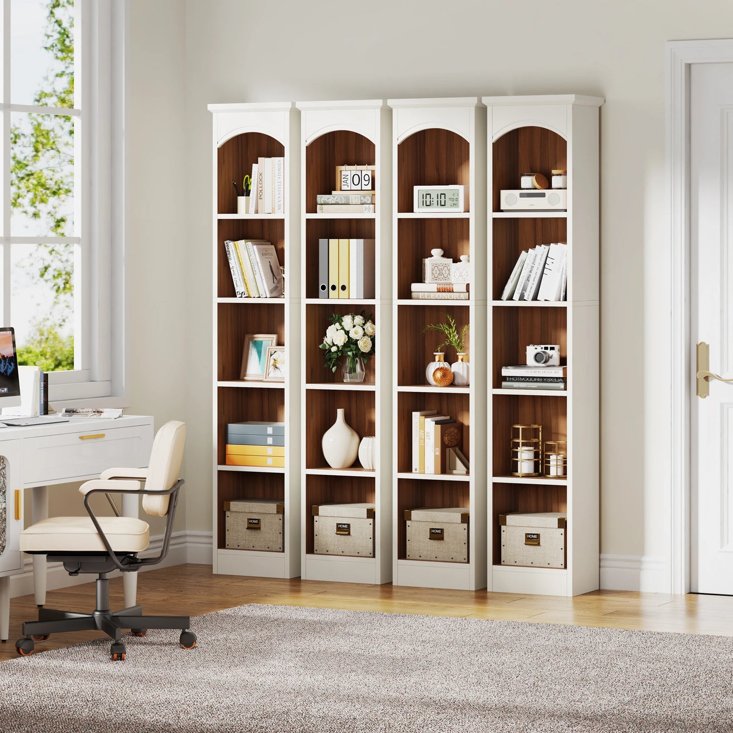Tribesigns 70.9-Inch Tall Narrow Bookcase