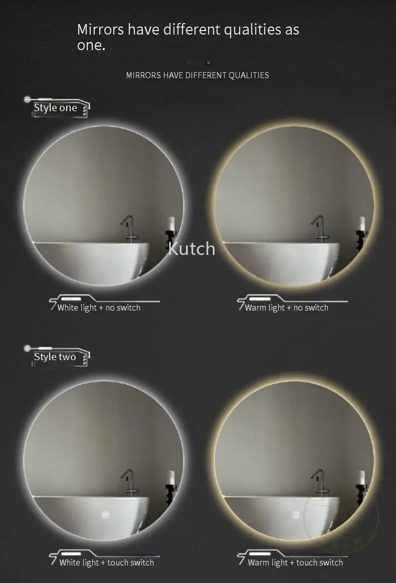 Mirror for Shower Mirroring Light Makeup