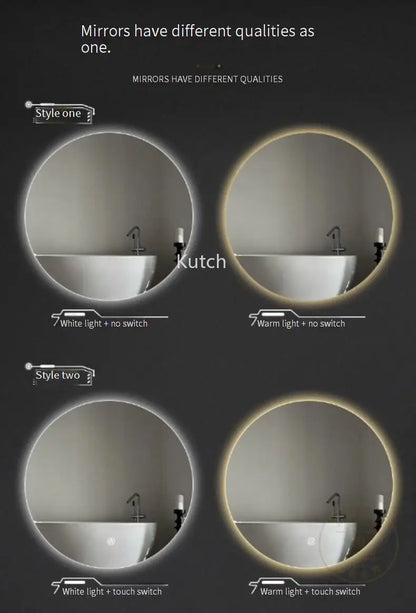 Mirror for Shower Mirroring Light Makeup