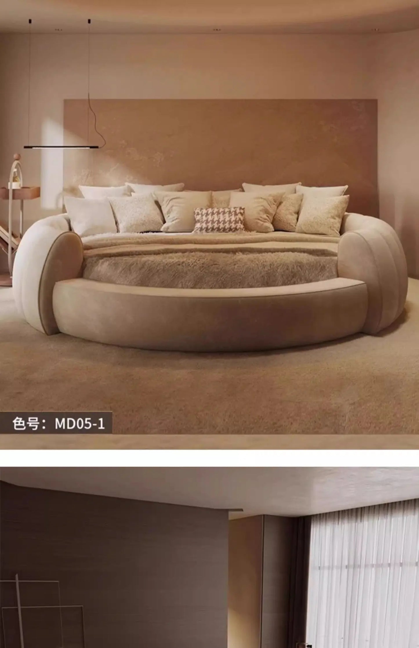 Italian Luxury Adult Double Bed Platform Princess