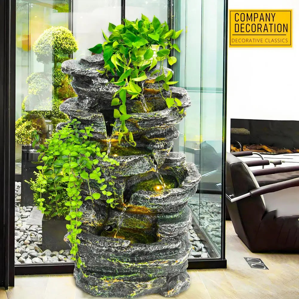 6-Layer Rock Water Fountain