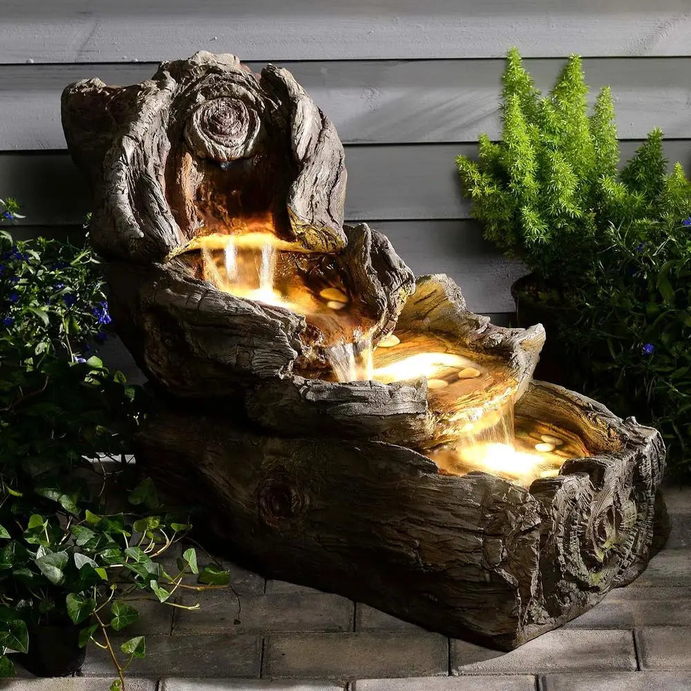 Resin Outdoor Water Fountain, 31.5 Long