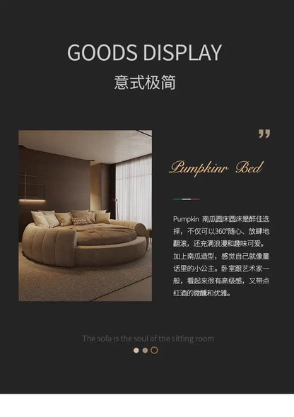 Italian Luxury Adult Double Bed Platform Princess