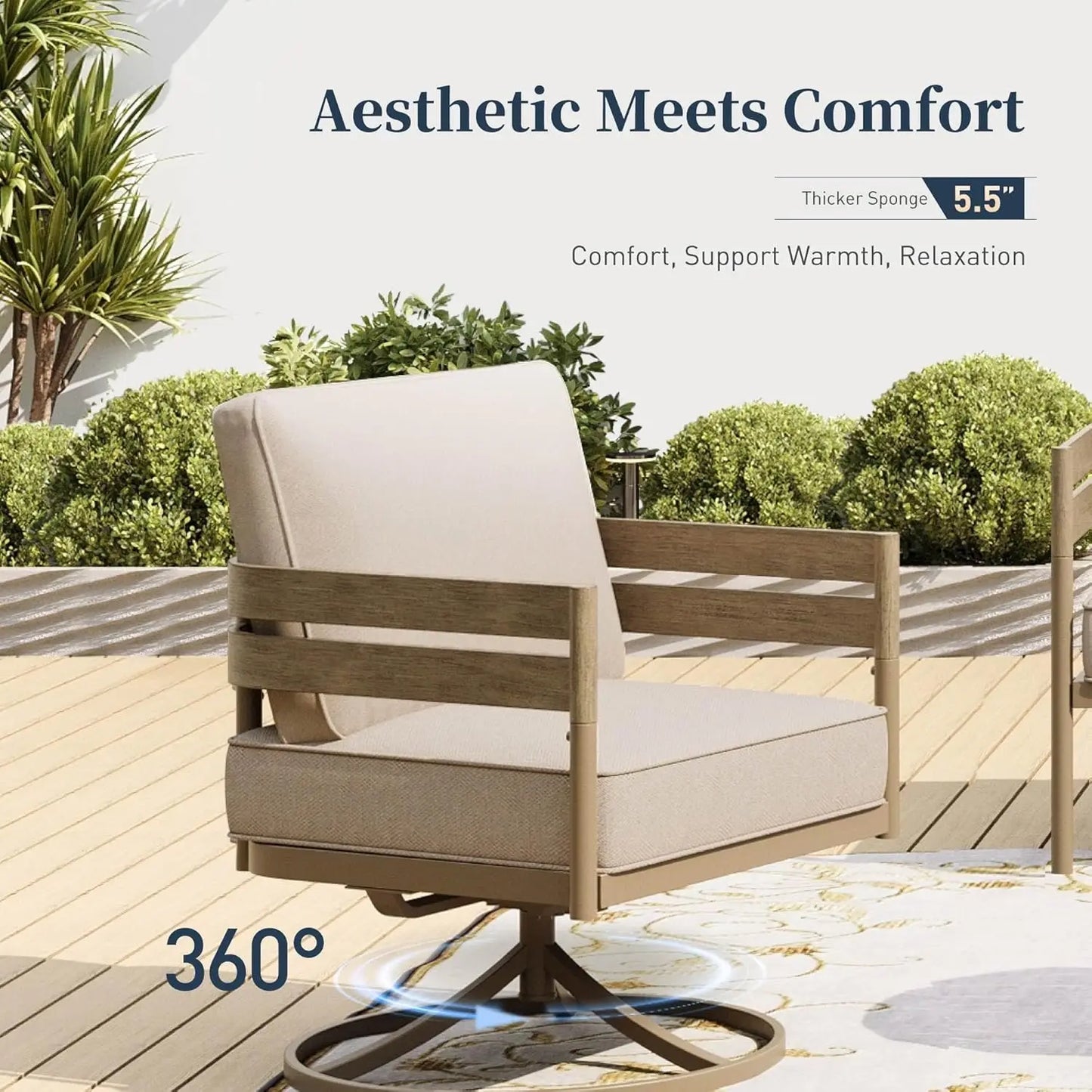 Metal Frame Patio Furniture Set