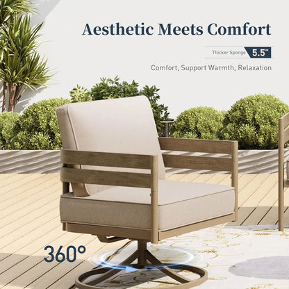 Metal Frame Patio Furniture Set