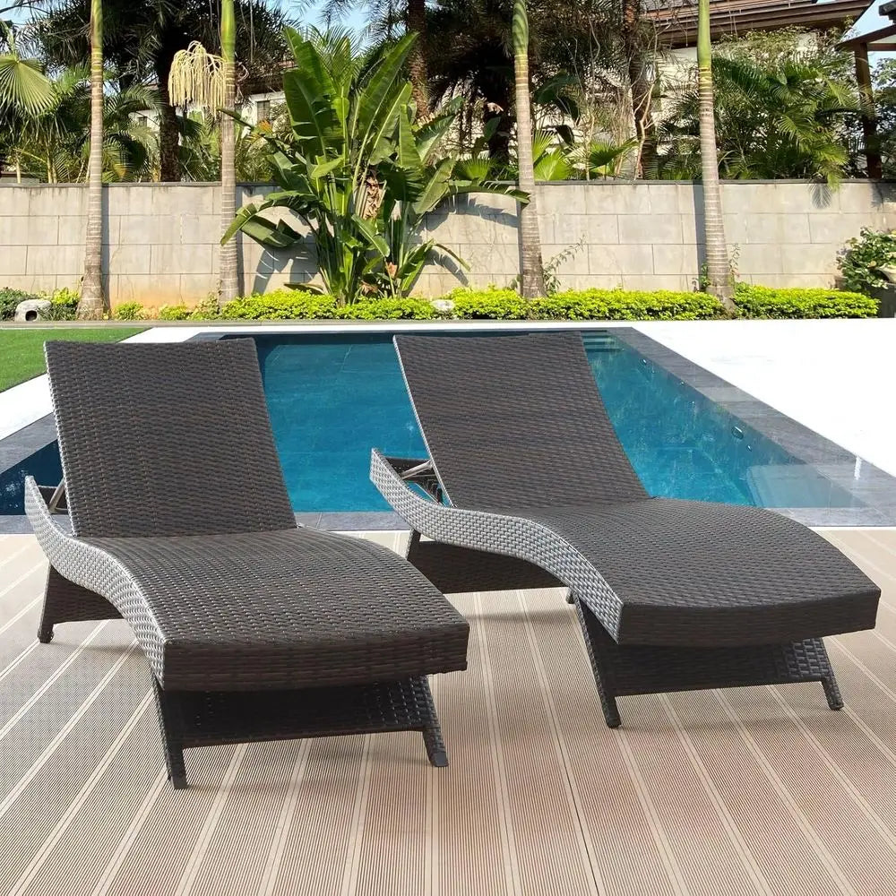 2-Piece Reclining Chaise Lounge Set