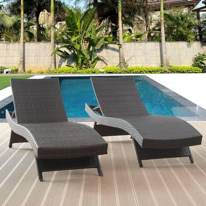 2-Piece Reclining Chaise Lounge Set