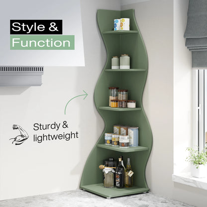 Tribesigns Corner Shelf, Modern 5-Tier
