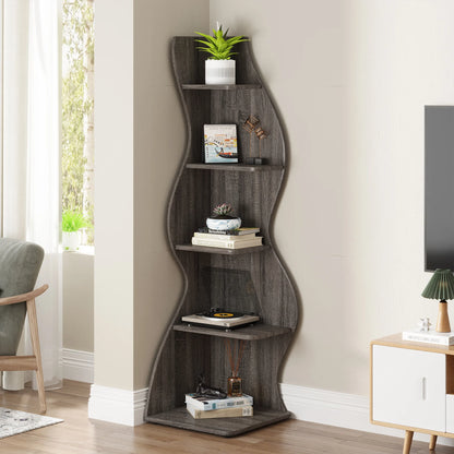 Tribesigns Corner Shelf, Modern 5-Tier