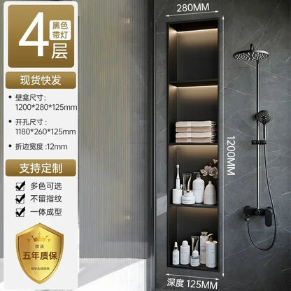 Stainless Steel Niche Bathroom Shelf