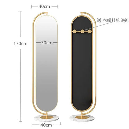 LED mirror full-body rotating full-length