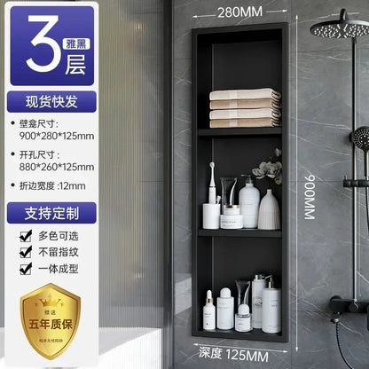 Stainless Steel Niche Bathroom Shelf