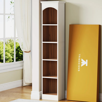 Tribesigns 70.9-Inch Tall Narrow Bookcase