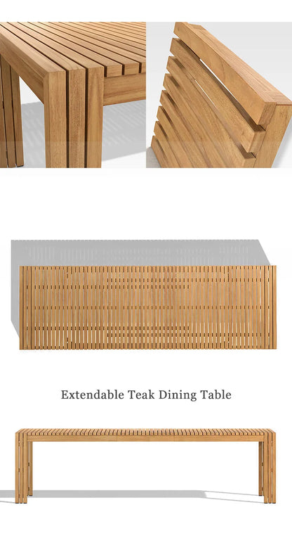 Foshan Furniture High Quality Solid Teak Outdoor