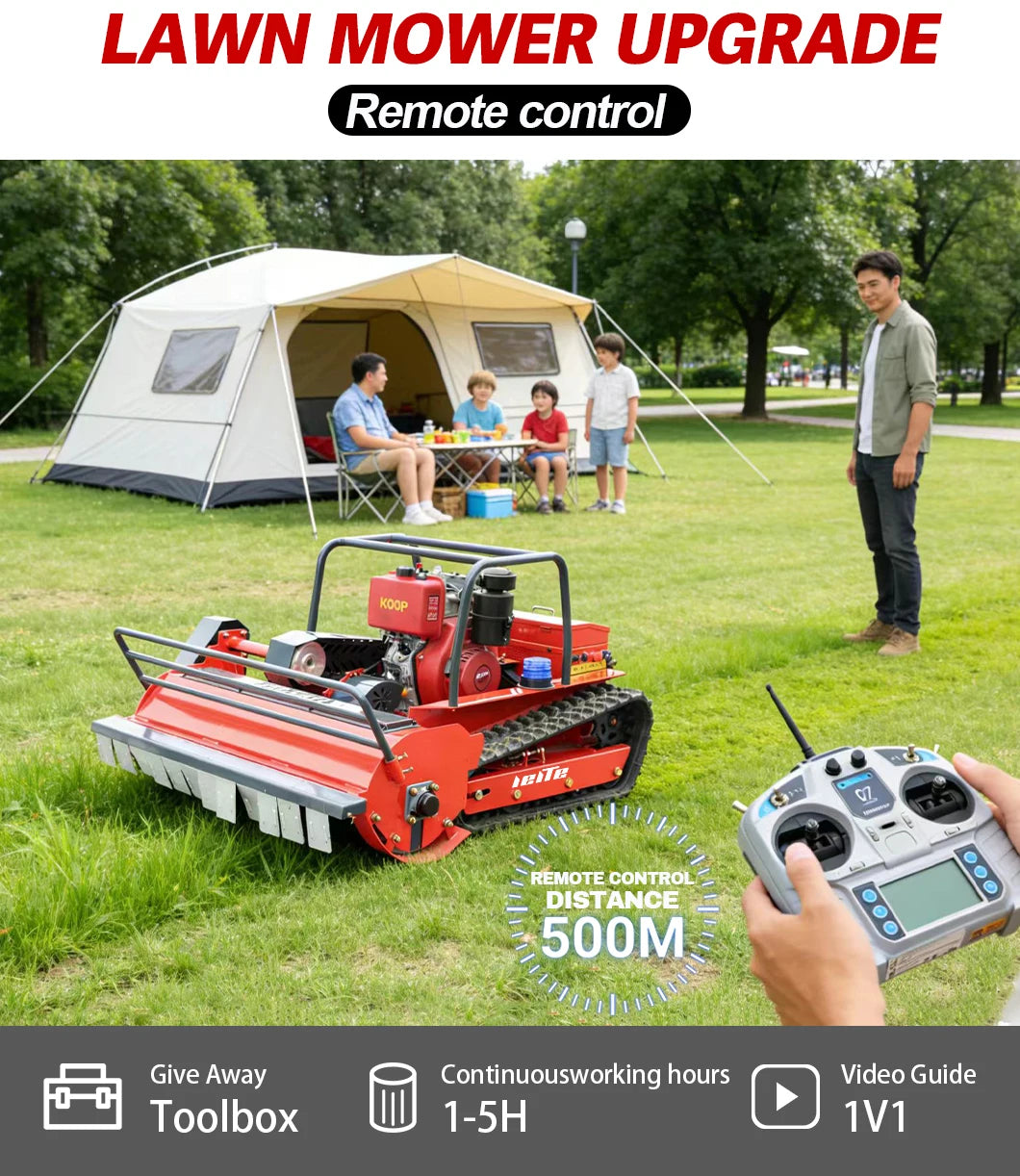 Mini Automatic Small Remote Control Lawn Mower