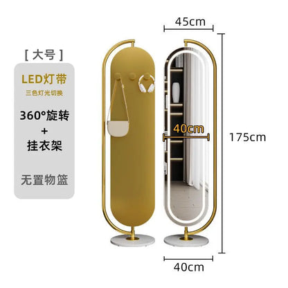 LED mirror full-body rotating full-length