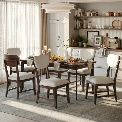 Solid Wood Dining Chairs Set of 6