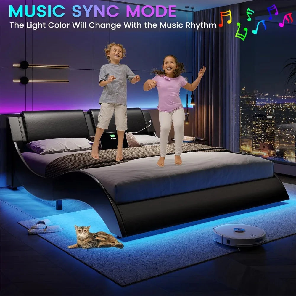 Modern Upholstered Platform Bed