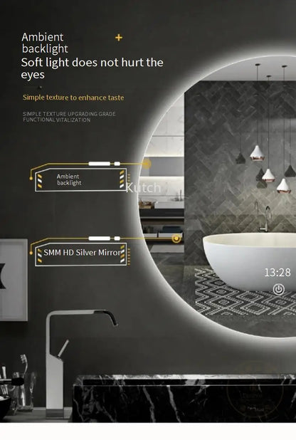 Mirror for Shower Mirroring Light Makeup