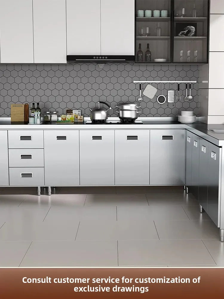 Custom Kitchen Stove, Storage Cabinet