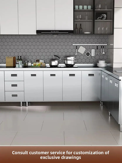 Custom Kitchen Stove, Storage Cabinet