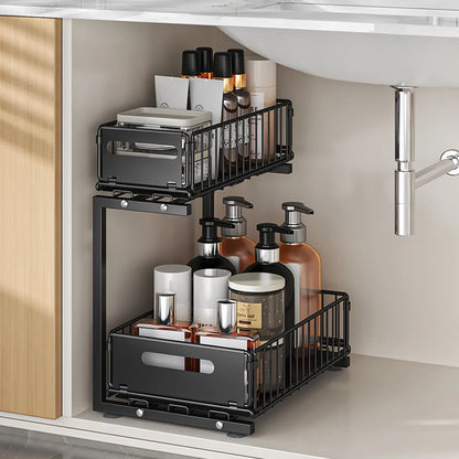 Pull-Out Under Sink Organizer, 2-Tier