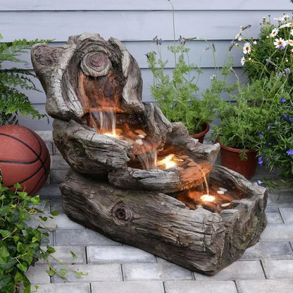 Resin Outdoor Water Fountain, 31.5 Long