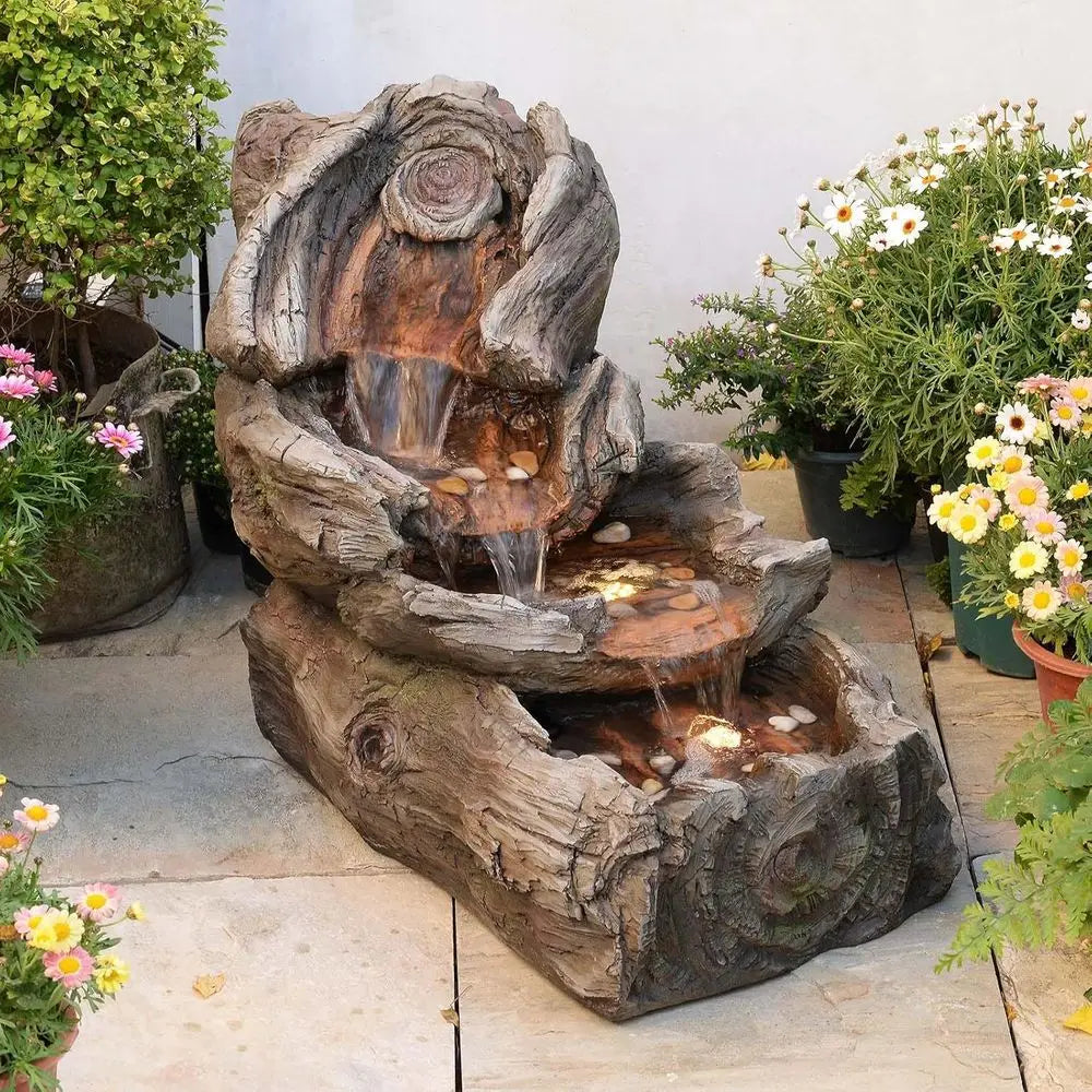 Resin Outdoor Water Fountain, 31.5 Long
