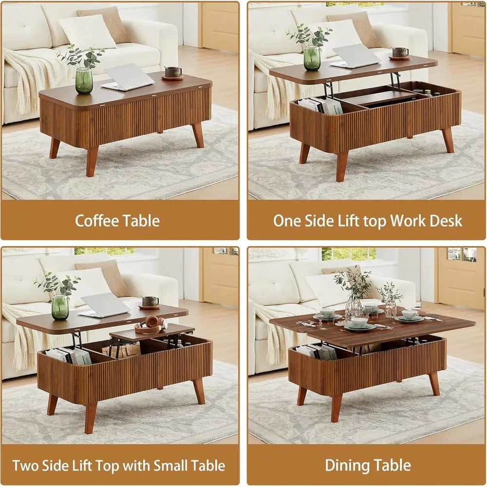 3-in-1 Coffee Table Converts to Dining Table