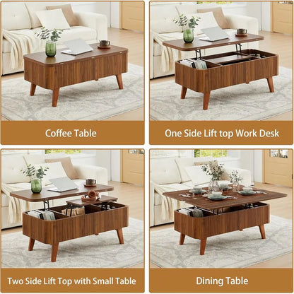 3-in-1 Coffee Table Converts to Dining Table