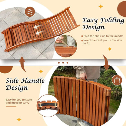Lounge Chairs for Outside Folding Acacia