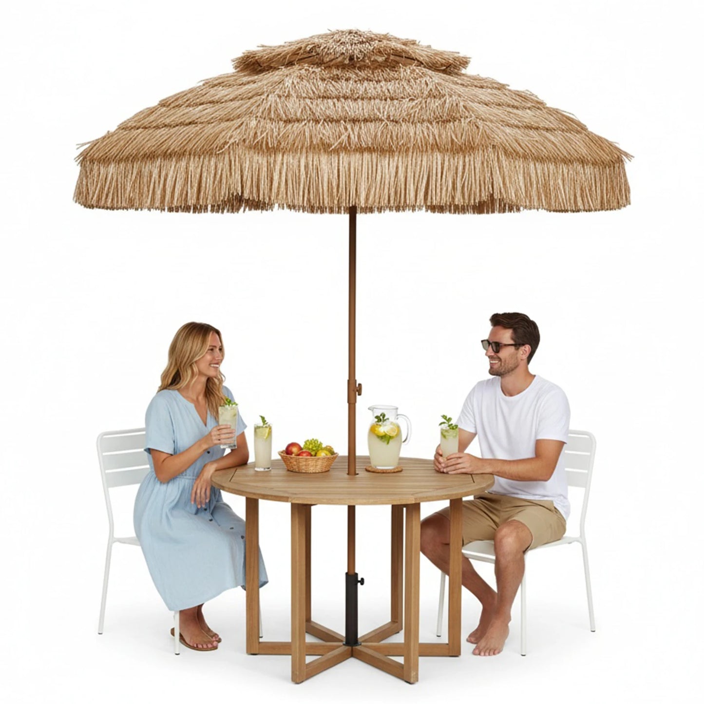 Double Top Tiki Beach Umbrella 9ft