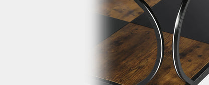 Tribesigns Square Coffee Table with 2 Tiers