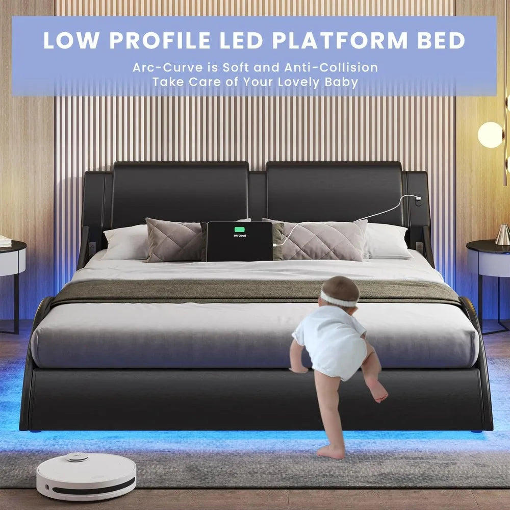 Modern Upholstered Platform Bed