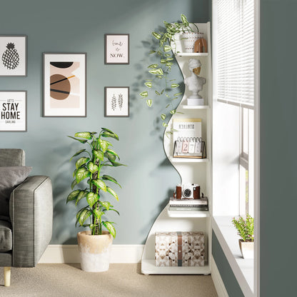 Tribesigns Corner Shelf, Modern 5-Tier