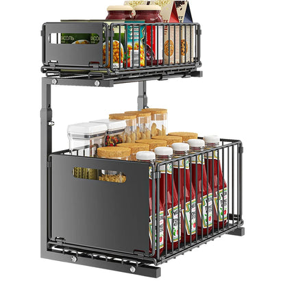 Pull-Out Under Sink Organizer, 2-Tier