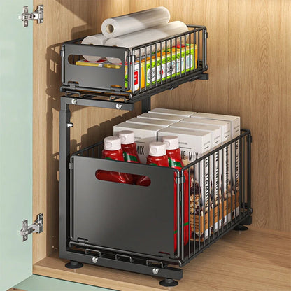 Pull-Out Under Sink Organizer, 2-Tier