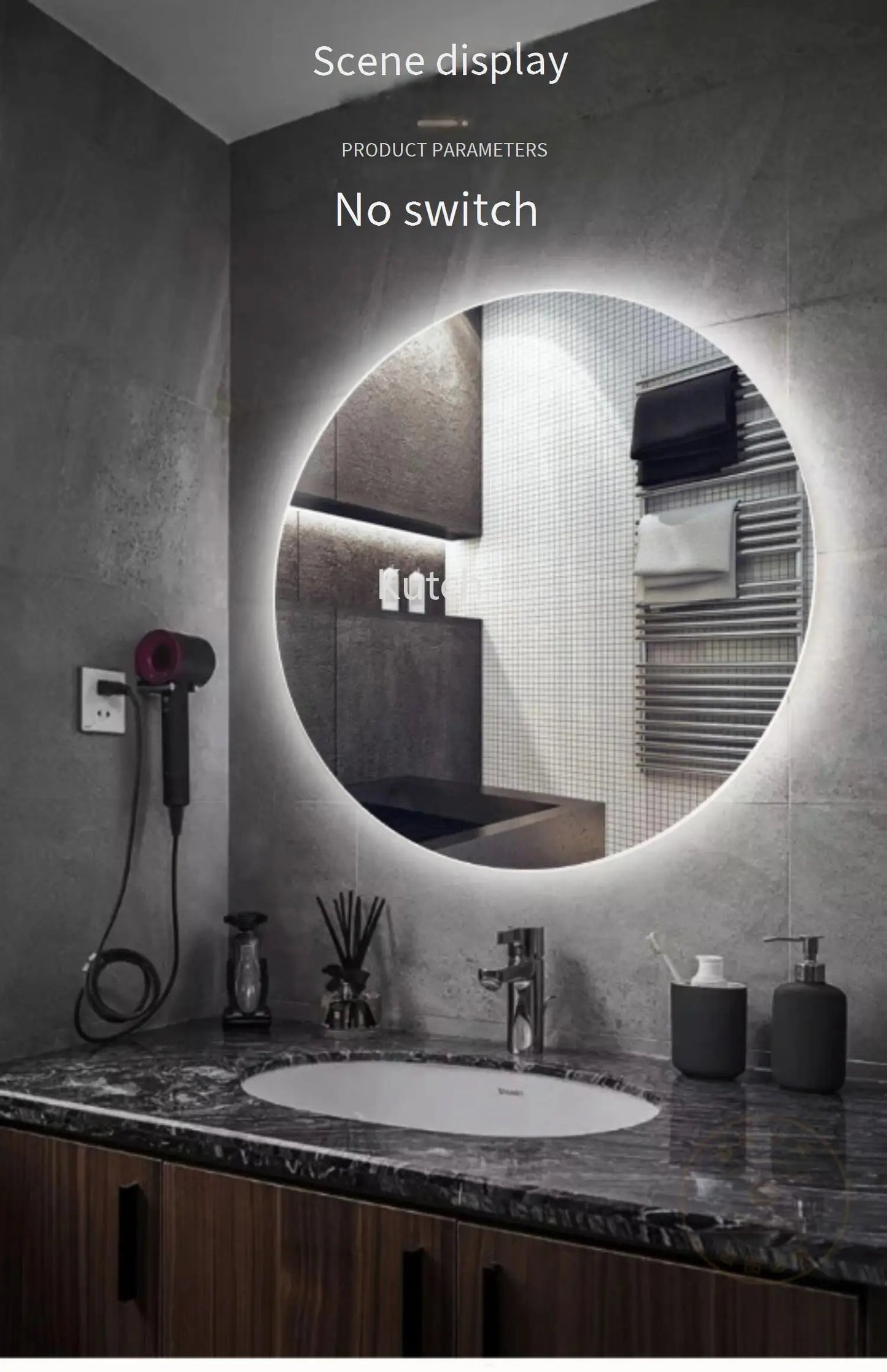 Mirror for Shower Mirroring Light Makeup