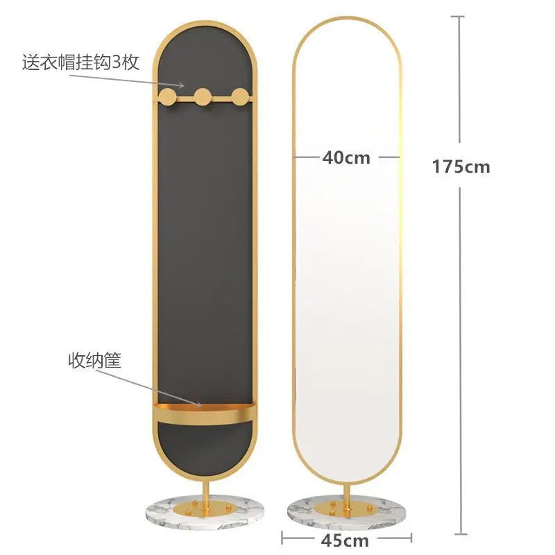 LED mirror full-body rotating full-length