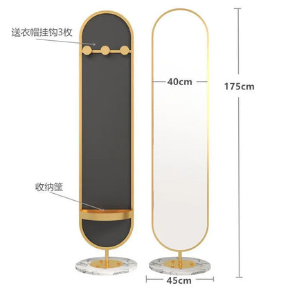 LED mirror full-body rotating full-length