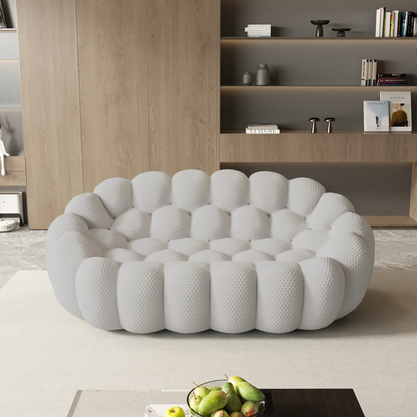 Sdorens 78'' Modern Curved Boneless Sofa