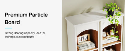 Tribesigns 70.9-Inch Tall Narrow Bookcase
