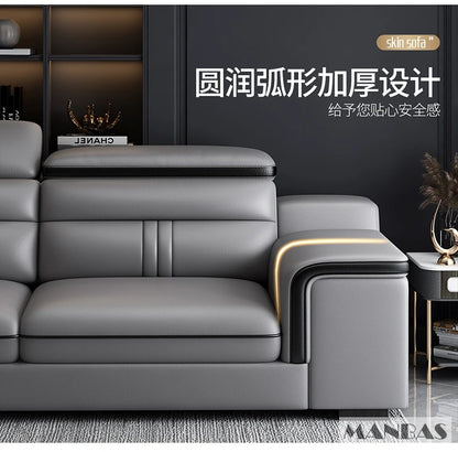 Leather Sectional Sofa Set