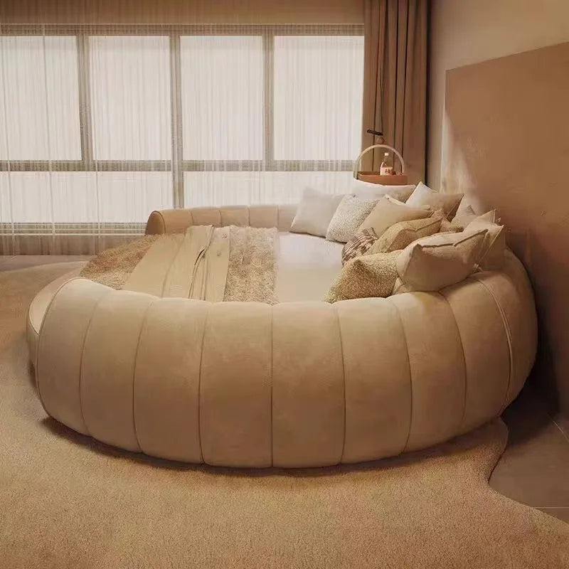 Italian Luxury Adult Double Bed Platform Princess