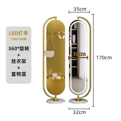 LED mirror full-body rotating full-length
