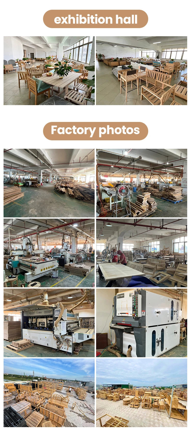 Foshan Furniture High Quality Solid Teak Outdoor