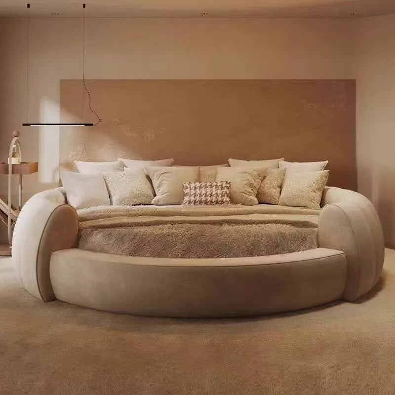 Italian Luxury Adult Double Bed Platform Princess