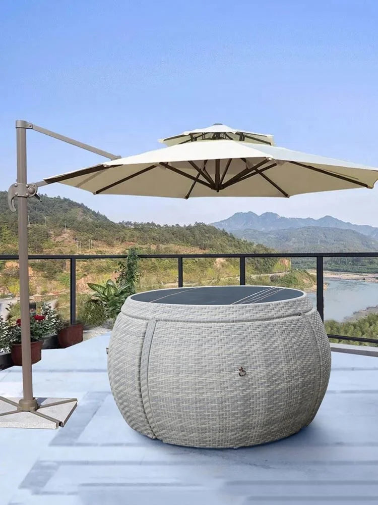 Modern Outdoor Wicker Dining Chair Set